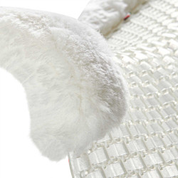 Ammortizzatore traspirante in gel con inserto in lana di pecora Acavallo Trasparente / bianco