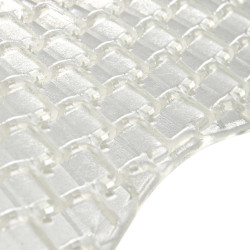 Ammortizzatore traspirante in gel con inserto in lana di pecora Acavallo Trasparente / bianco