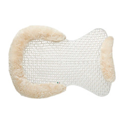 Ammortizzatore traspirante in gel con inserto in lana di pecora Acavallo Trasparente / naturale