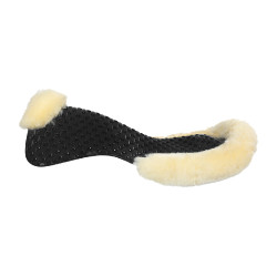 Ammortizzatore traspirante in gel con inserto in lana di pecora Acavallo Nero / naturale