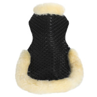Ammortizzatore traspirante in gel con inserto in lana di pecora Acavallo Nero / naturale Ammortizzatore traspirante in gel con inserto in lana di pecora Acavallo Nero / naturale