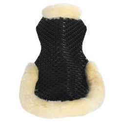 Ammortizzatore traspirante in gel con inserto in lana di pecora Acavallo Nero / naturale