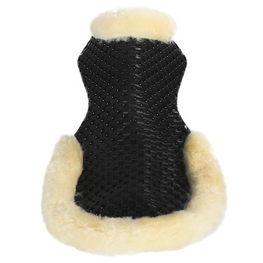 Ammortizzatore traspirante in gel con inserto in lana di pecora Acavallo Nero / naturale