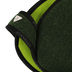 Ammortizzatore in feltro memory foam con rialzo anteriore Acavallo Verde foresta Ammortizzatore in feltro memory foam con rialzo anteriore Acavallo Verde foresta
