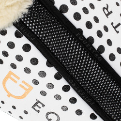 Ammortizzatore in memory foam e lana ecologica con grip in silicone e logo Equestro Bianco Ammortizzatore in memory foam e lana ecologica con grip in silicone e logo Equestro Bianco