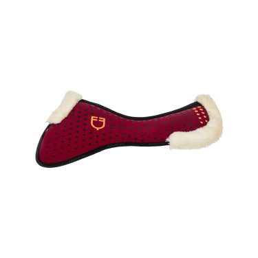Ammortizzatore in memory foam e lana ecologica con grip in silicone e logo Equestro Ammortizzatore in memory foam e lana ecologica con grip in silicone e logo Equestro