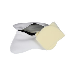 Ammortizzatore in memory foam con rialzo posteriore in montone intero Acavallo Bianco Ammortizzatore in memory foam con rialzo posteriore in montone intero Acavallo Bianco