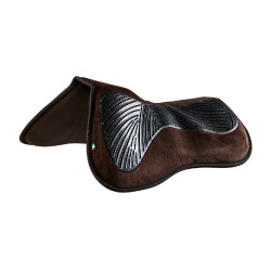 Ammortizzatore in memory foam con rialzo posteriore in montone intero Acavallo Marrone