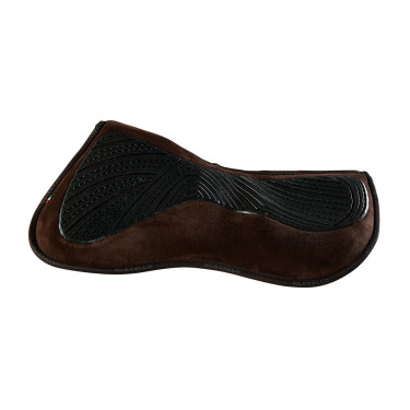 Ammortizzatore in memory foam con rialzo posteriore in montone intero Acavallo Marrone
