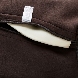 Ammortizzatore in memory foam con rialzo posteriore in montone intero Acavallo Marrone