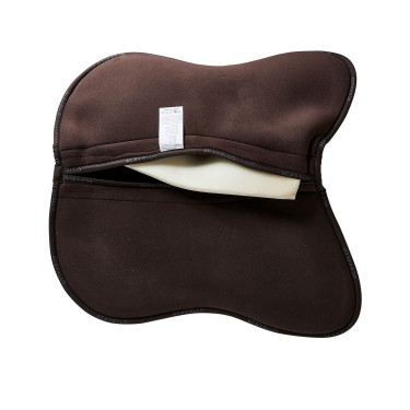 Ammortizzatore in memory foam con rialzo posteriore in montone intero Acavallo Marrone