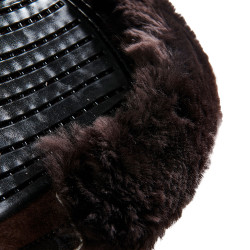 Ammortizzatore in memory foam con rialzo anteriore e posteriore Acavallo Marrone / marrone