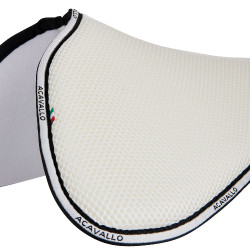 Ammortizzatore in memory foam con grip in gel esagonale e rialzo posteriore Acavallo Bianco
