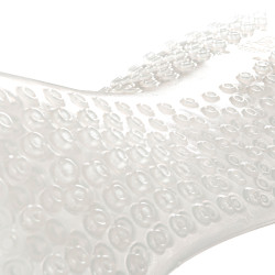 Ammortizzatore massaggiante in gel rialzato davanti e dietro Acavallo Trasparente