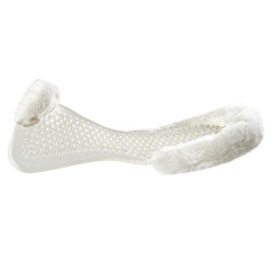 Ammortizzatore massaggiante in gel con inserto in lana di pecora Acavallo Trasparente / bianco Ammortizzatore massaggiante in gel con inserto in lana di pecora Acavallo Trasparente / bianco