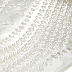 Ammortizzatore massaggiante in gel con inserto in lana di pecora Acavallo Trasparente / bianco Ammortizzatore massaggiante in gel con inserto in lana di pecora Acavallo Trasparente / bianco