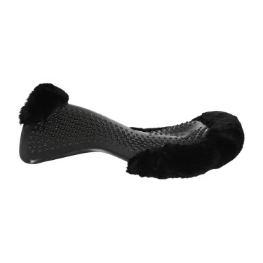 Ammortizzatore massaggiante in gel con inserto in lana di pecora Acavallo Nero / nero