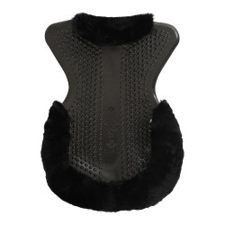 Ammortizzatore massaggiante in gel con inserto in lana di pecora Acavallo Nero / nero
