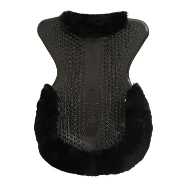Ammortizzatore massaggiante in gel con inserto in lana di pecora Acavallo Nero / nero