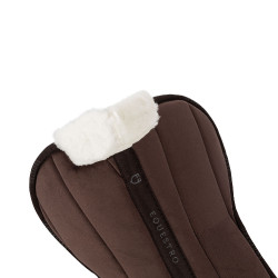 Ammortizzatore in lana ecologica Equestro Marrone / marrone / bianco