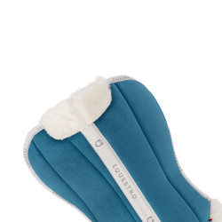 Ammortizzatore in lana ecologica Equestro Petrolio / bianco Blu