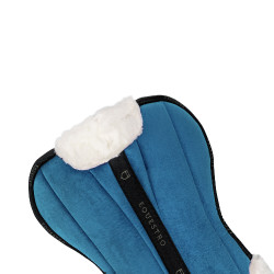 Ammortizzatore in lana ecologica Equestro Petrolio / nero / bianco