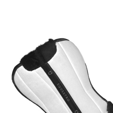 Ammortizzatore in lana ecologica Equestro Bianco / nero