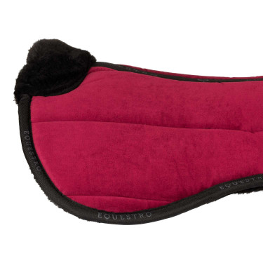 Ammortizzatore in lana ecologica Equestro Vino / nero Rosso