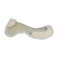 Ammortizzatore in gel con rialzo anteriore completo in lana di pecora Acavallo Trasparente / bianco