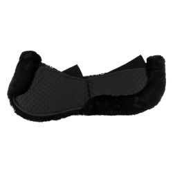 Ammortizzatore in cotone con tasche e montone Equestro Nero / nero