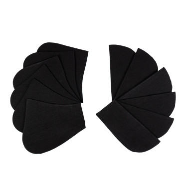 Ammortizzatore in cotone con tasche e montone Equestro Nero / nero