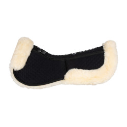 Ammortizzatore in cotone con tasche e montone Equestro Nero / naturale