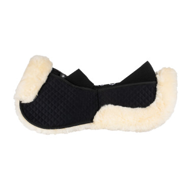 Ammortizzatore in cotone con tasche e montone Equestro Nero / naturale