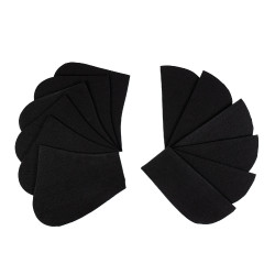 Ammortizzatore in cotone con tasche e montone Equestro Nero / naturale