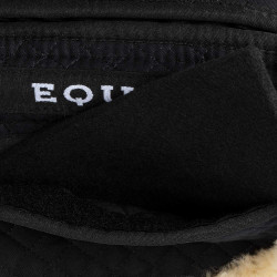 Ammortizzatore in cotone con tasche e montone Equestro Nero / naturale
