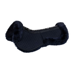 Ammortizzatore in cotone con tasche e montone Equestro Blu / navy Ammortizzatore in cotone con tasche e montone Equestro Blu / navy