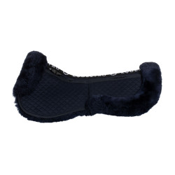 Ammortizzatore in cotone con tasche e montone Equestro Blu / navy Ammortizzatore in cotone con tasche e montone Equestro Blu / navy