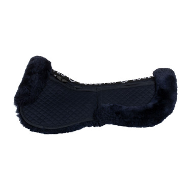 Ammortizzatore in cotone con tasche e montone Equestro Blu / navy Ammortizzatore in cotone con tasche e montone Equestro Blu / navy