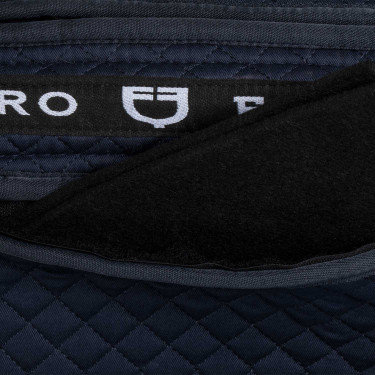 Ammortizzatore in cotone con tasche e montone Equestro Blu / navy Ammortizzatore in cotone con tasche e montone Equestro Blu / navy