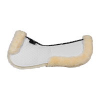 Ammortizzatore in cotone con tasche e montone Equestro Bianco / naturale