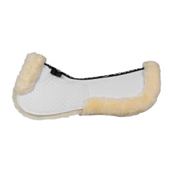 Ammortizzatore in cotone con tasche e montone Equestro Bianco / naturale
