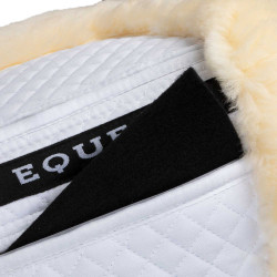 Ammortizzatore in cotone con tasche e montone Equestro Bianco / naturale