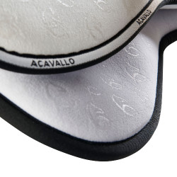 Ammortizzatore in memory foam con grip in silicone e fibra di bambù Acavallo Bianco Ammortizzatore in memory foam con grip in silicone e fibra di bambù Acavallo Bianco