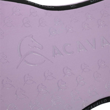 Ammortizzatore in memory foam con grip in gel bifacciale Acavallo Lilla / nero Viola