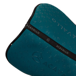 Ammortizzatore in memory foam con grip in gel bifacciale Acavallo Petrolio / nero Blu