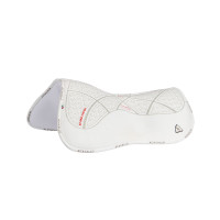 Ammortizzatore in memory foam con gel esagonale e rialzo anteriore Acavallo Bianco / argento