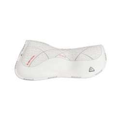 Ammortizzatore in memory foam con gel esagonale e rialzo anteriore Acavallo Bianco / argento