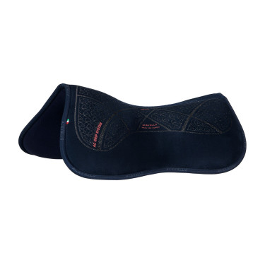 Ammortizzatore in memory foam con gel esagonale e rialzo anteriore Acavallo Blu / argento