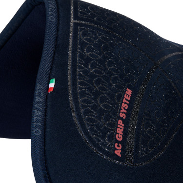Ammortizzatore in memory foam con gel esagonale e rialzo anteriore Acavallo Blu / argento