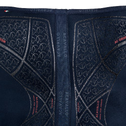 Ammortizzatore in memory foam con gel esagonale e rialzo anteriore Acavallo Blu / argento